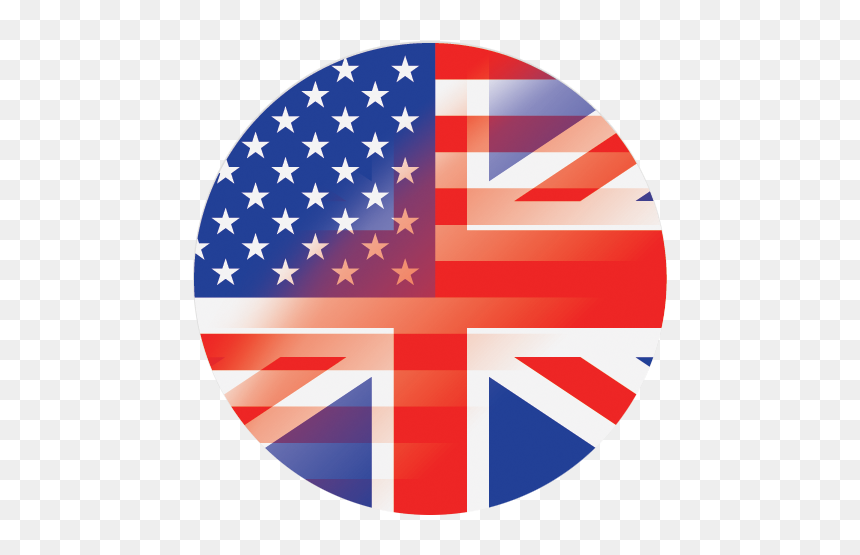 English-icon - Border Between France And Spain, HD Png Download - us flag icon png