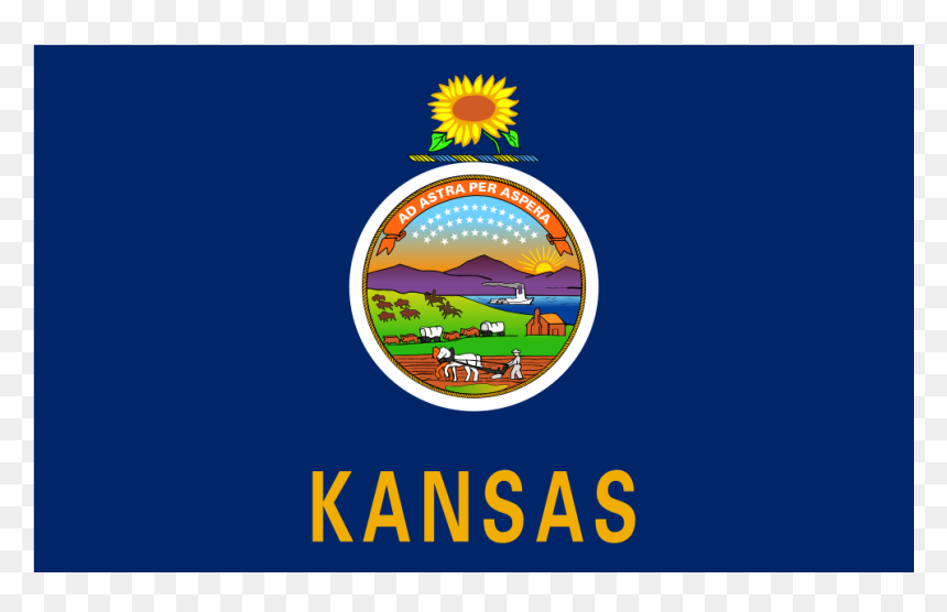 Us Ks Kansas Flag Icon - Kansas State Flag, HD Png Download - us flag icon png