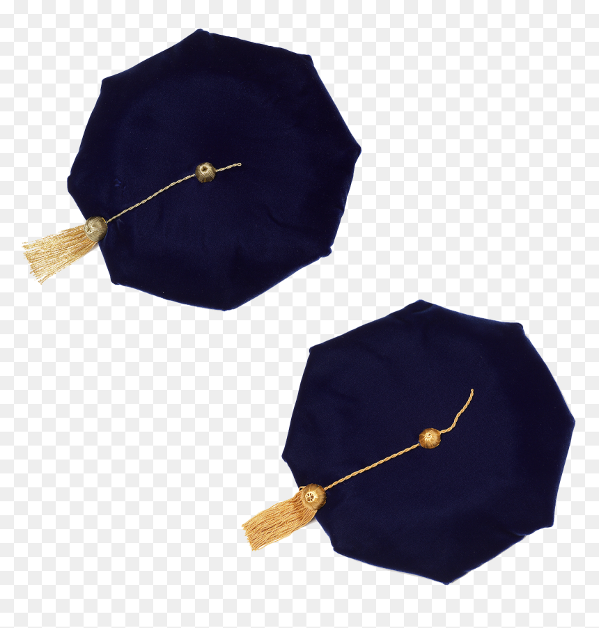 Earrings, HD Png Download - gold graduation cap png