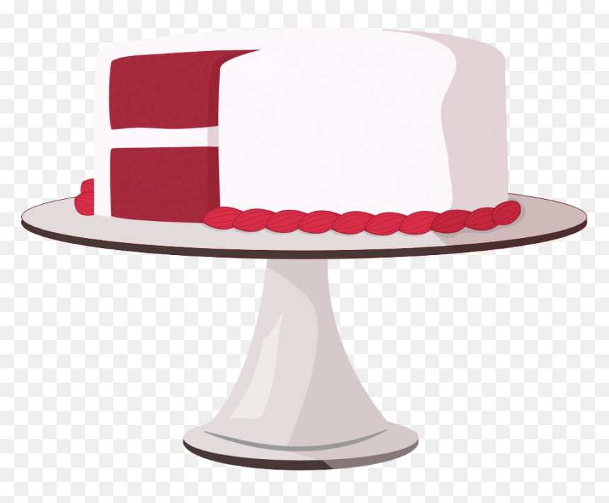 Red Clipart Cake - Red Velvet Cake Clip Art, HD Png Download - cake icon png
