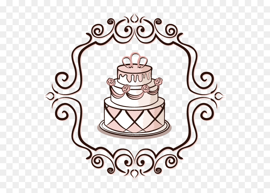Cake Background Pic Vector, HD Png Download - cake icon png