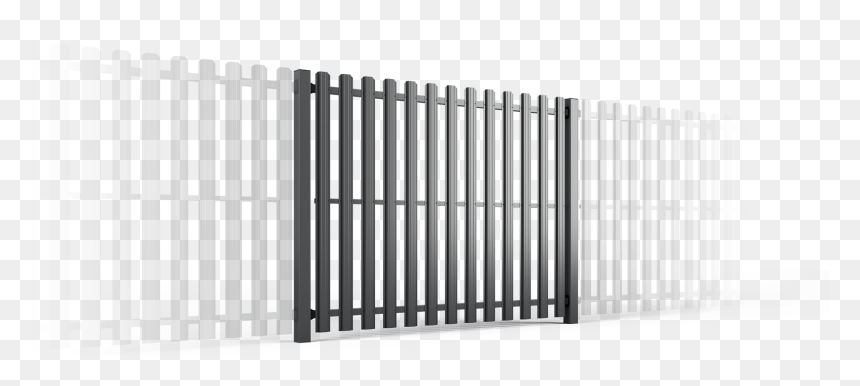 Pale Fences - Gate, HD Png Download - broken chain link fence png