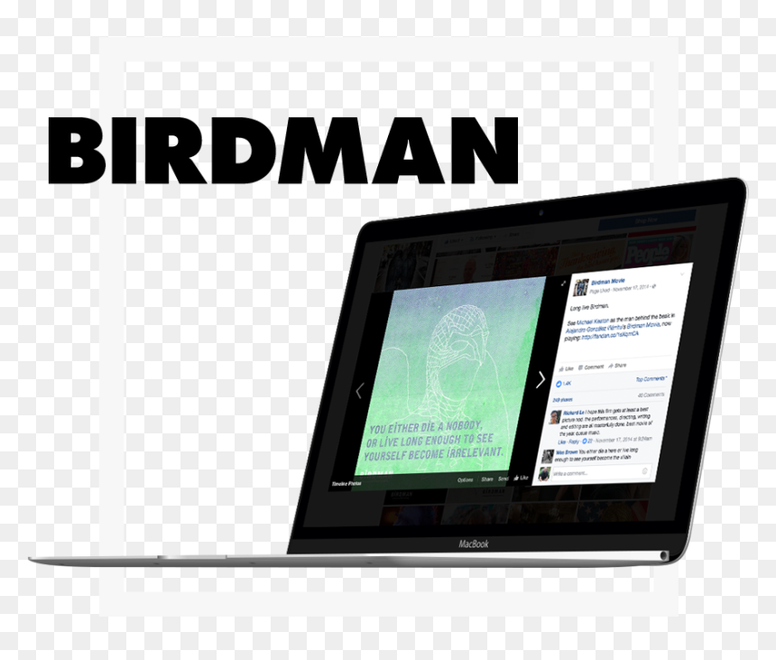 Flat Panel Display, HD Png Download - birdman png