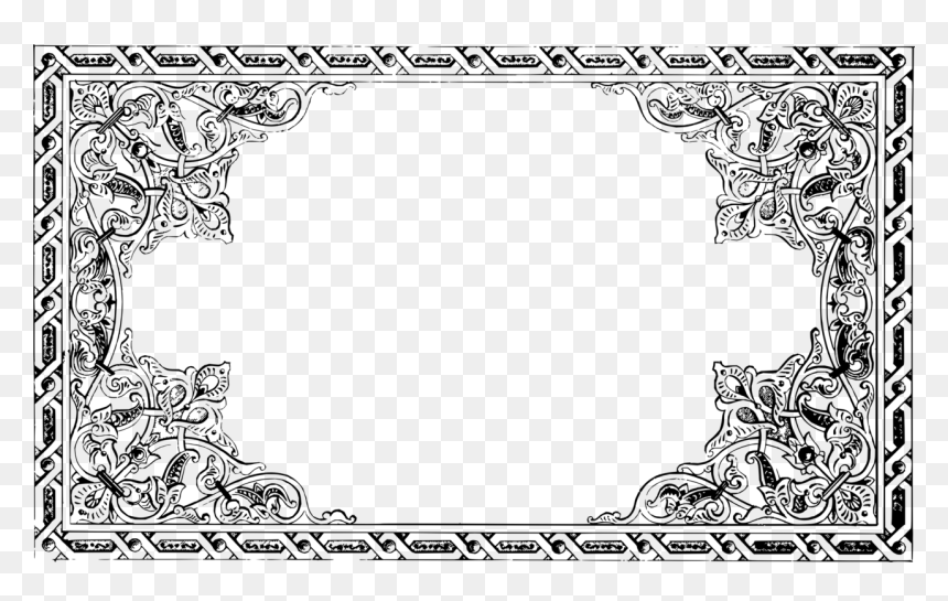 Line Art,ornament,coloring Book - Book Cover Ornaments Png, Transparent Png - book page png