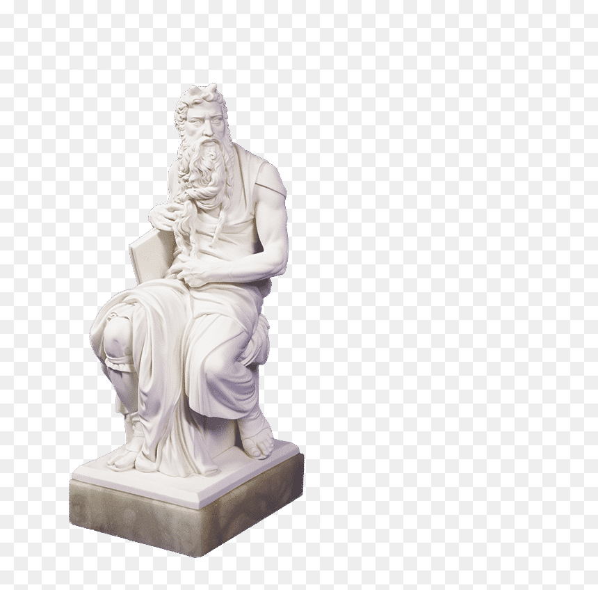 Mose Di Michelangelo - Statue Mose Di Michelangelo, HD Png Download - moses png