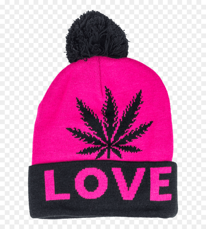 Knit Cap, HD Png Download - weed leaf png