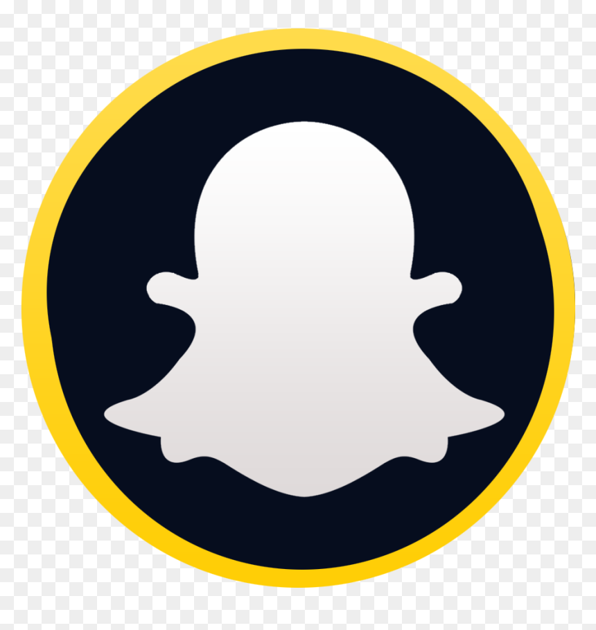 Snapchat Logo Negro Png, Transparent Png - snapchat logo png transparent background
