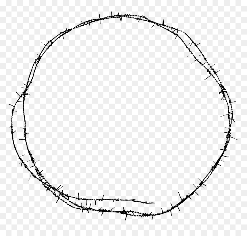 Circle, HD Png Download - barbed wire png
