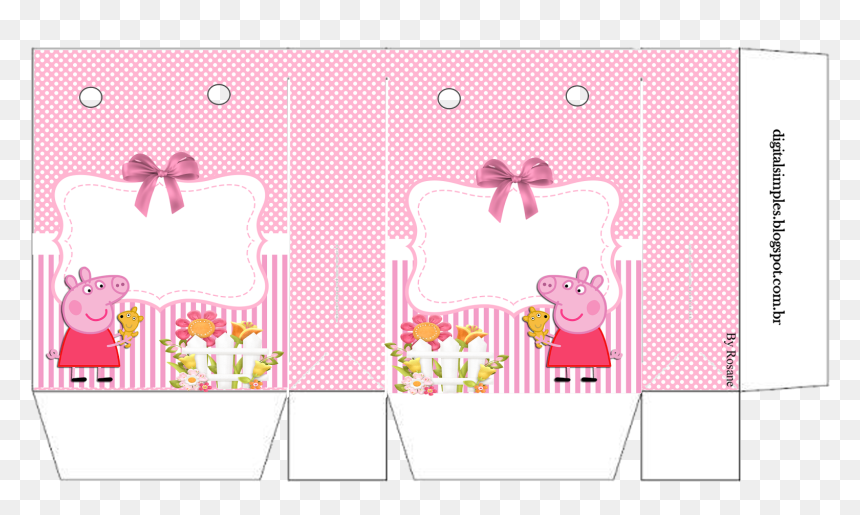 Sacolinha Peppa Para Imprimir, HD Png Download - peppa pig png