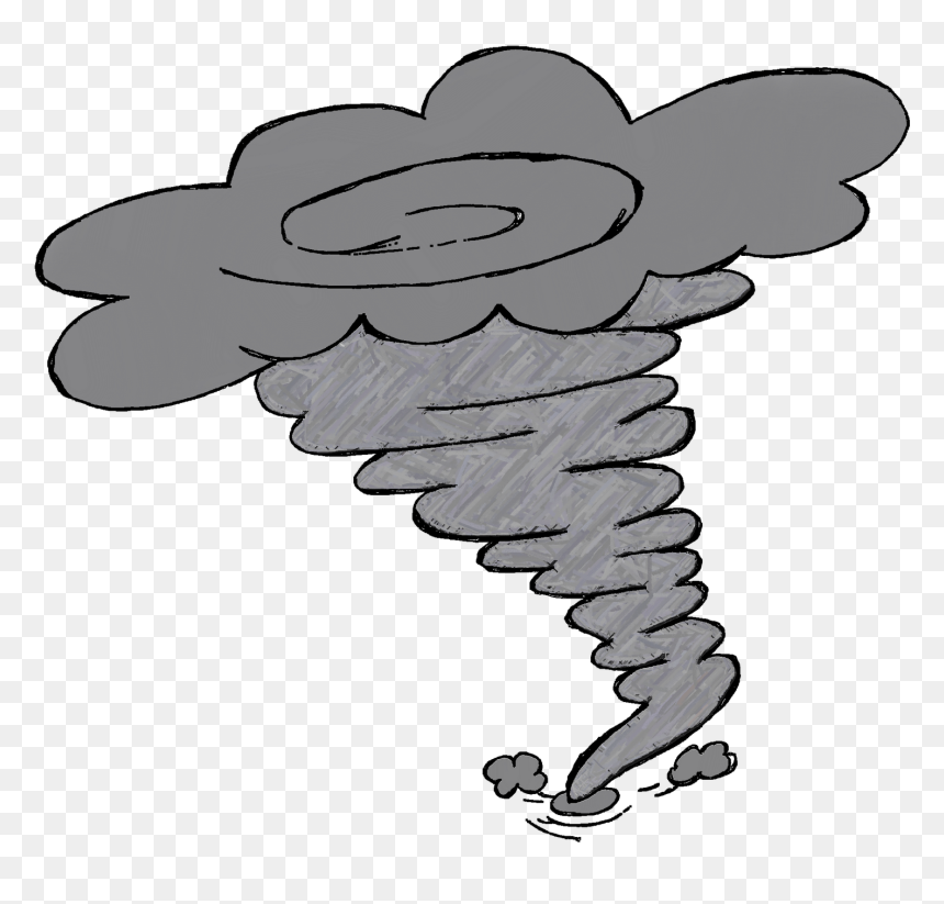 Hurricane Cartoon No Background, HD Png Download - tornado png