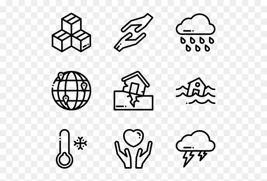 Hand Drawn Social Media Icons Png, Transparent Png - tornado png