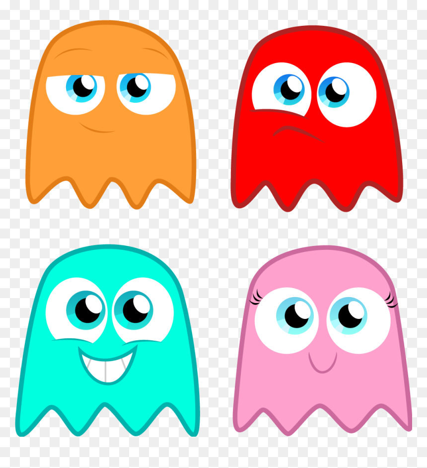 Draw Pac Man Ghost, HD Png Download - pacman png