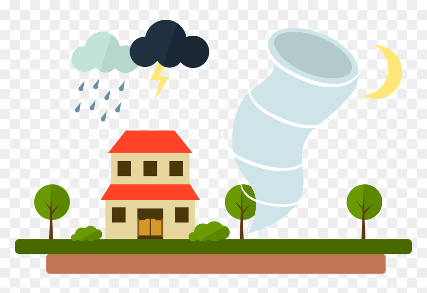 Tornado Rain Storm, HD Png Download - tornado png