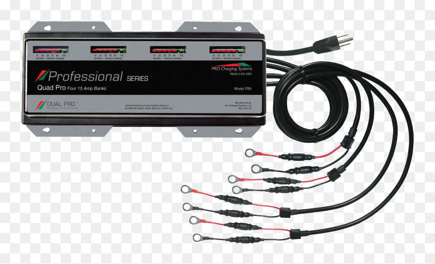 4 Bank Marine Battery Charger, HD Png Download - ps4 png