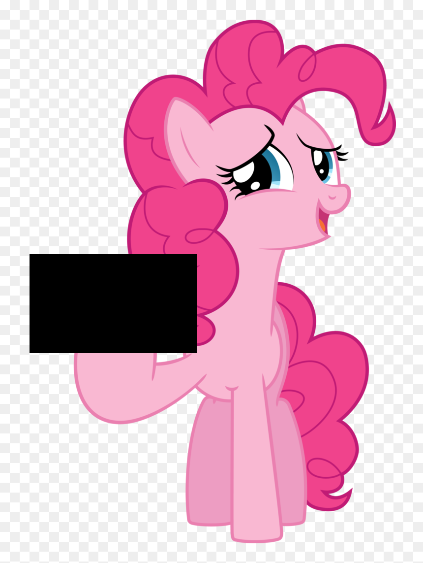 Pinkie Pie Holding A Pie, HD Png Download - censored png
