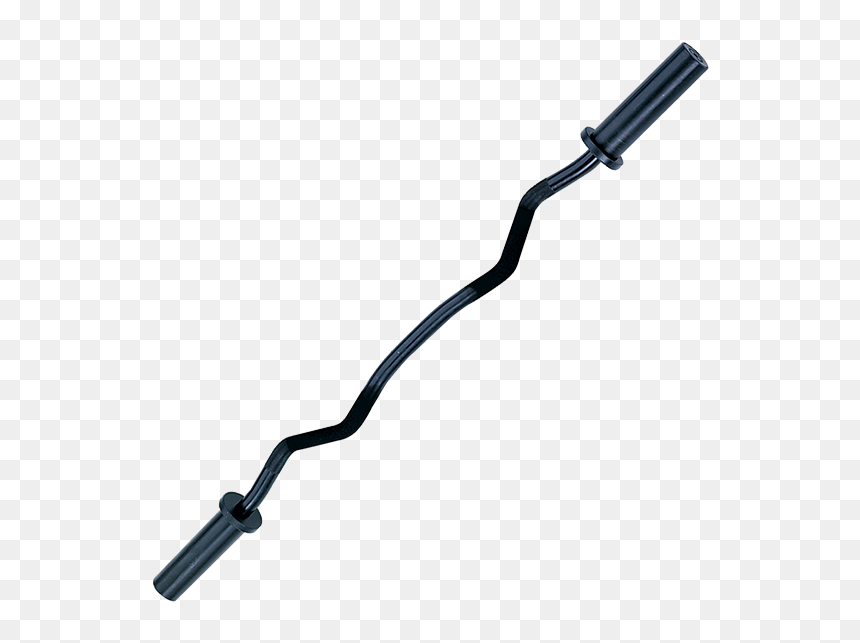 Black Olympic Curl Bar, HD Png Download - black bar png