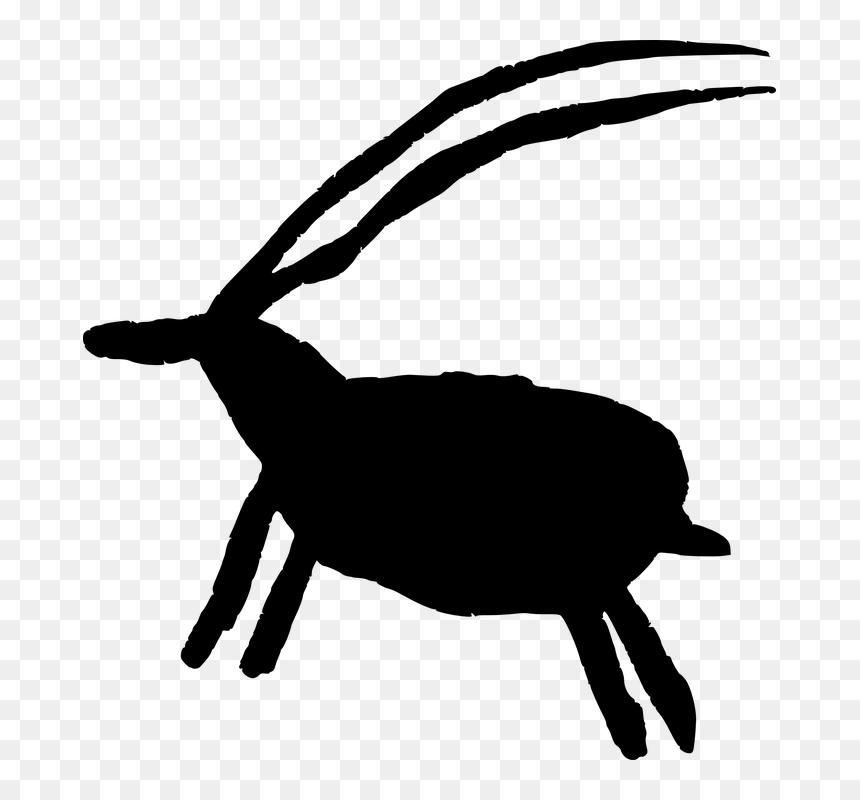 Rock Art Clip Art, HD Png Download - goat png