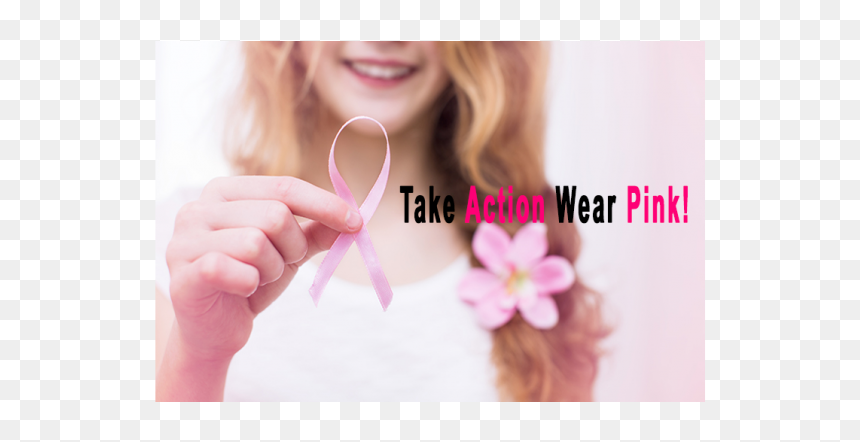 Girl, HD Png Download - breast cancer ribbon png