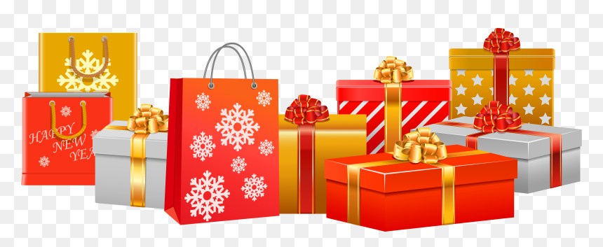 New Year Background 2019 Png, Transparent Png - present png