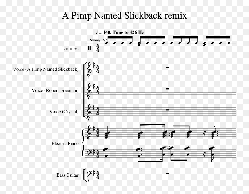 Sheet Music, HD Png Download - pimp png