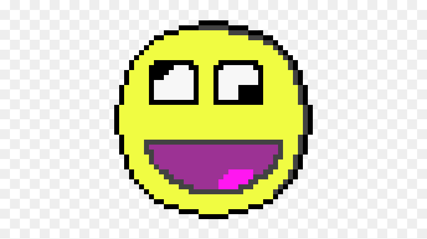 Emoticon,smiley,facial - Pixel Yin And Yang, HD Png Download - happy icon png