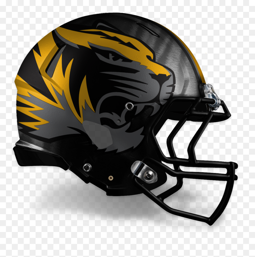 Tigers On Football Helmet, HD Png Download - mizzou logo png