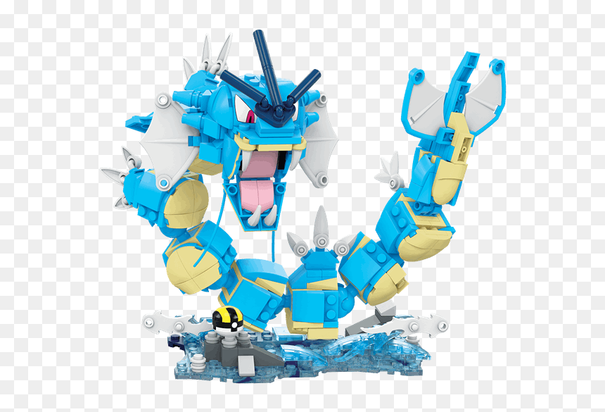 Building Construx Set Mega Pikachu Gyarados Brands, HD Png Download - angry pikachu png