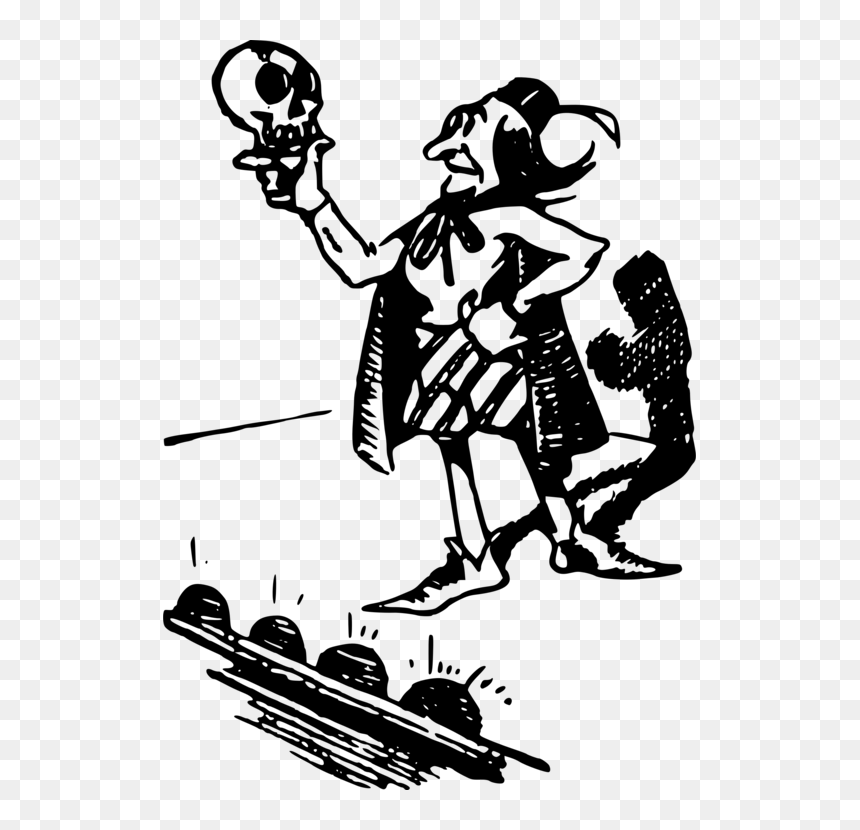 Computer Icons Stage Lighting Black And White Art, HD Png Download - hamlet png