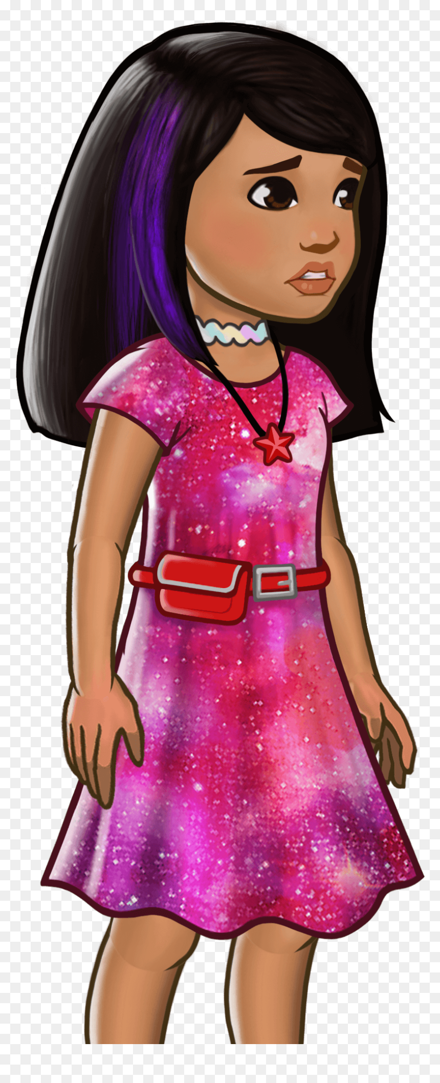 Worried Girl Png - Illustration, Transparent Png - american girl png
