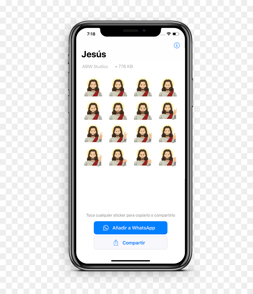 Phone - Visto Por Jesús Sticker, HD Png Download - wasap png