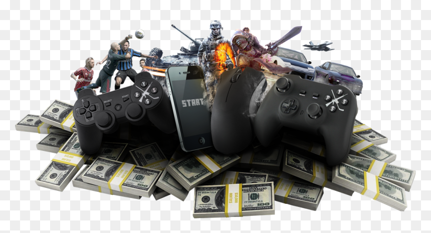 Como Ganhar Dinheiro Com Games - Video Games And Money, HD Png Download - dinheiro png