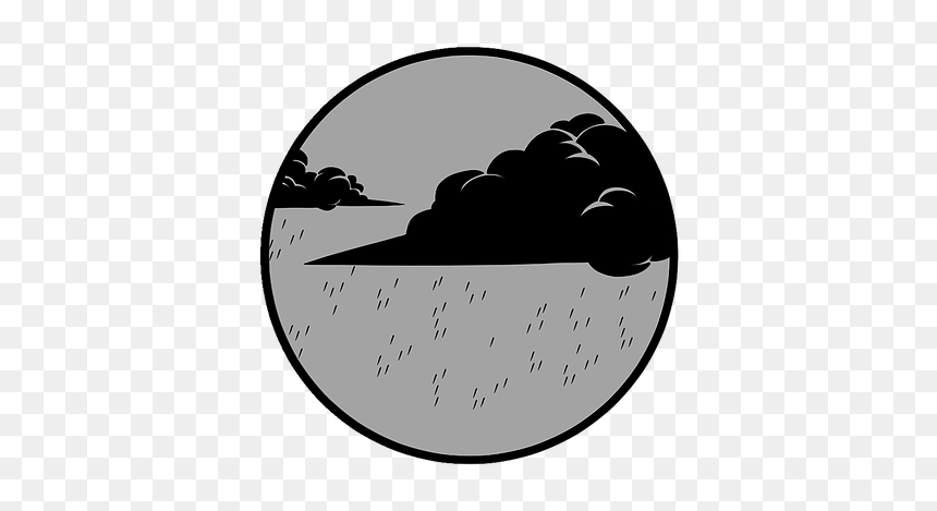 Silhouette, HD Png Download - rain icon png