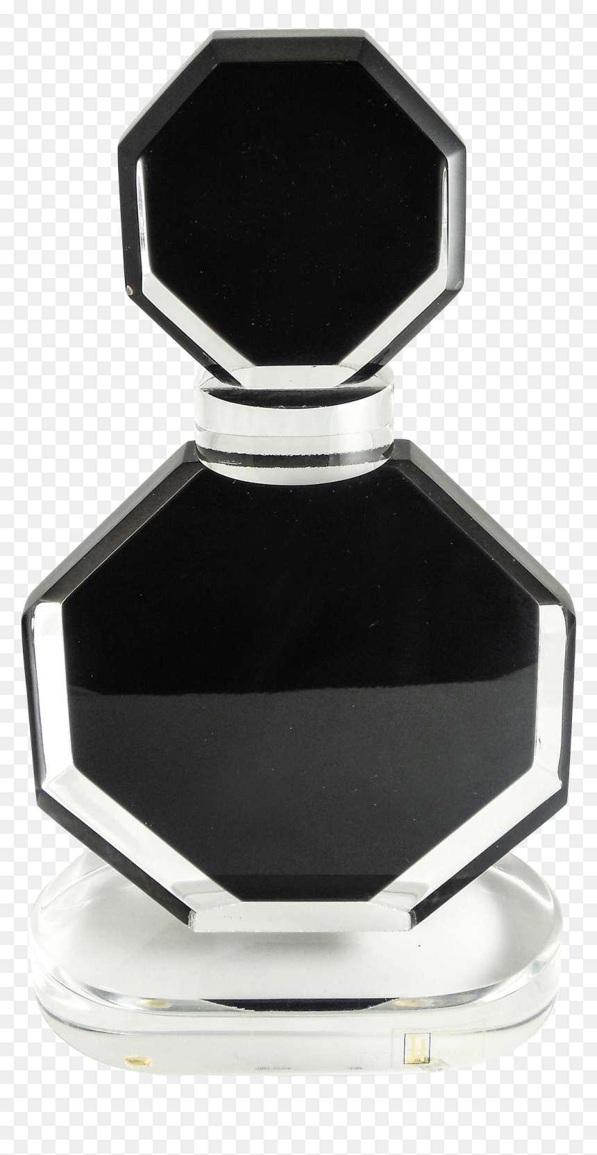 Black Perfume Bottle Transparent, HD Png Download - perfume bottle png