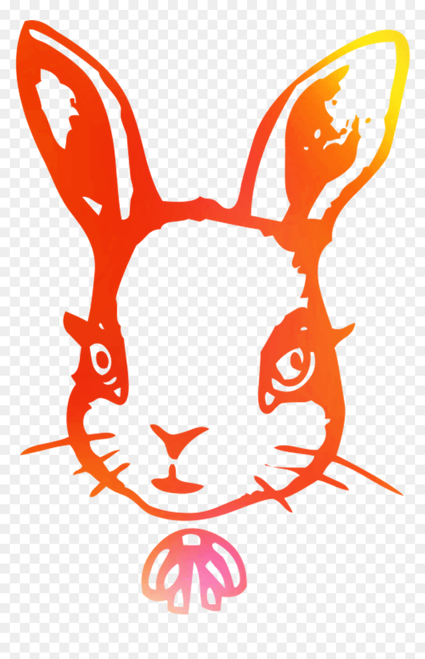 Hare Domestic Illustration Rabbit Easter Bunny Clipart - Illustration, HD Png Download - bunny clipart png