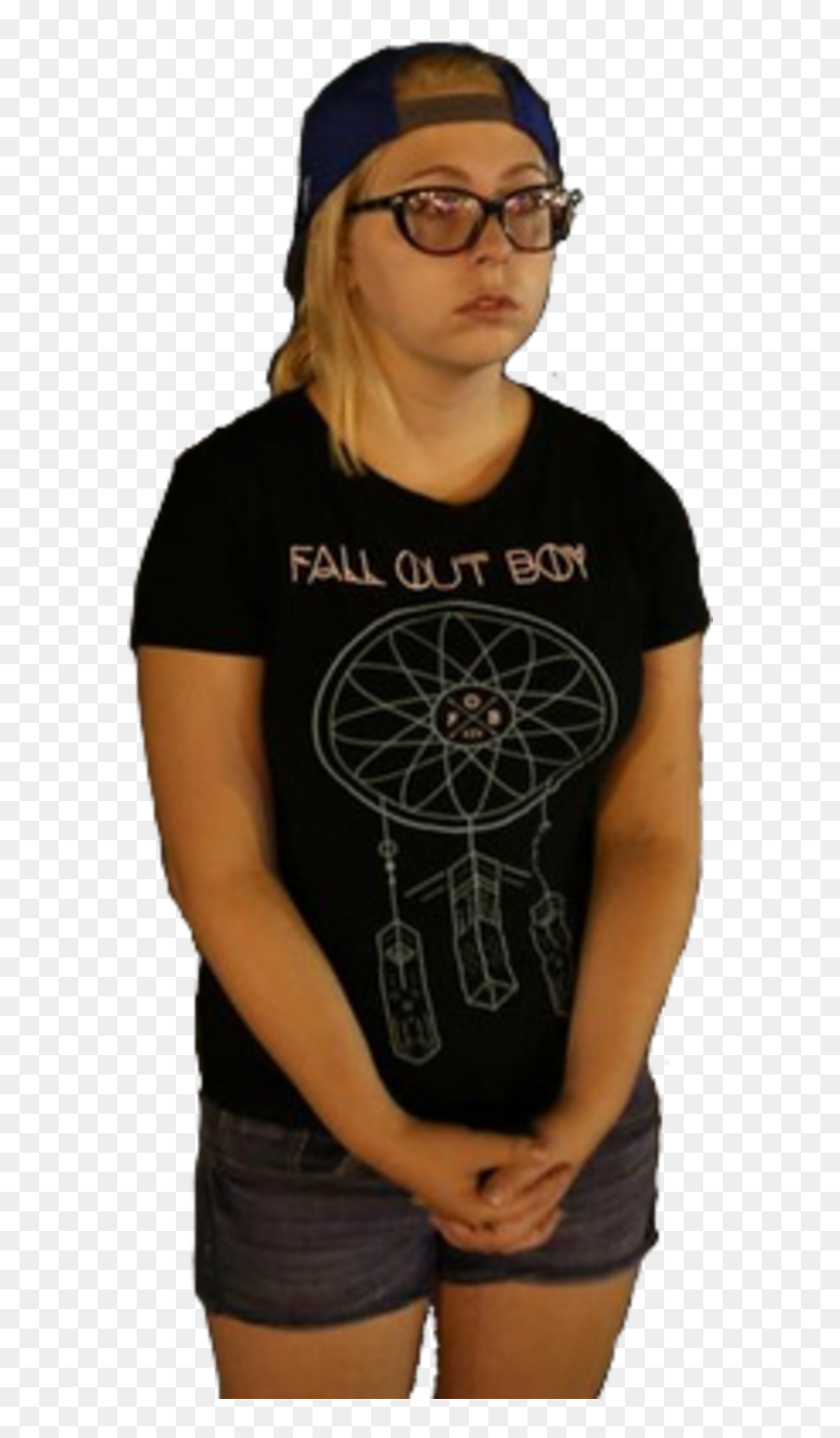Fall Out Y T Shirt Clothing Black Sleeve Eyewear Joint - Active Shirt, HD Png Download - fall out boy png