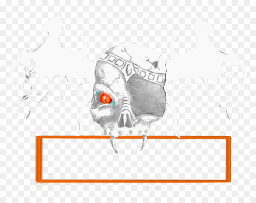 Sketch, HD Png Download - skull border png