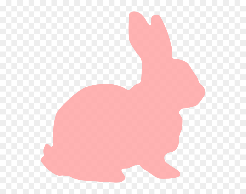 Transparent Rabbit Silhouette Png - Rabbit Silhouette Clipart Png, Png Download - bunny clipart png