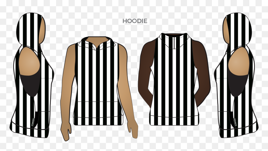 Sleeveless Hoodie Frogmouth - Sweater, HD Png Download - black stripe png