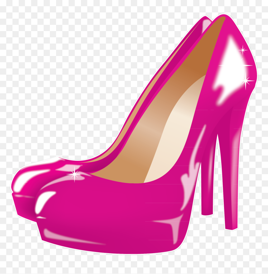 Pink High Heels Png, Transparent Png - dress emoji png
