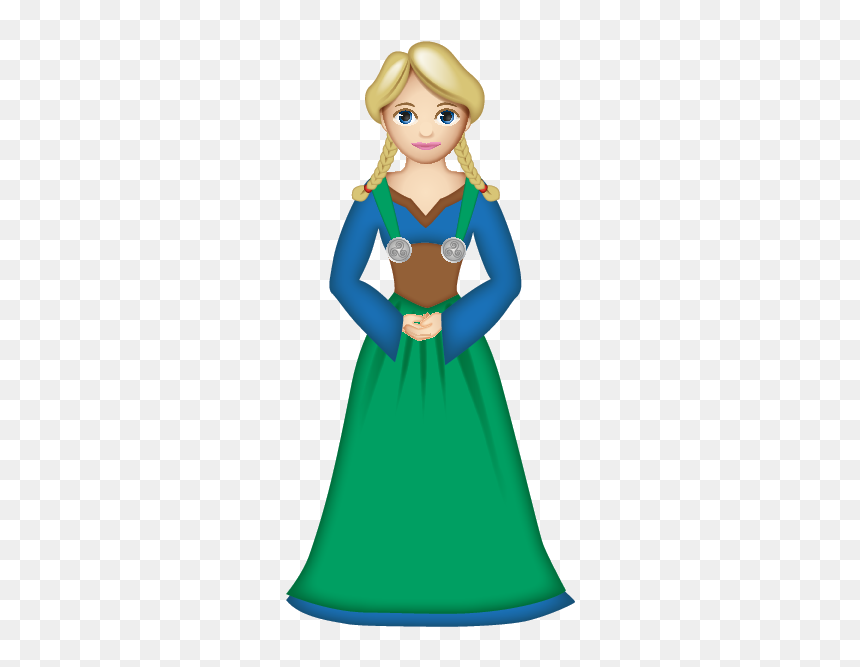 Cartoon, HD Png Download - dress emoji png