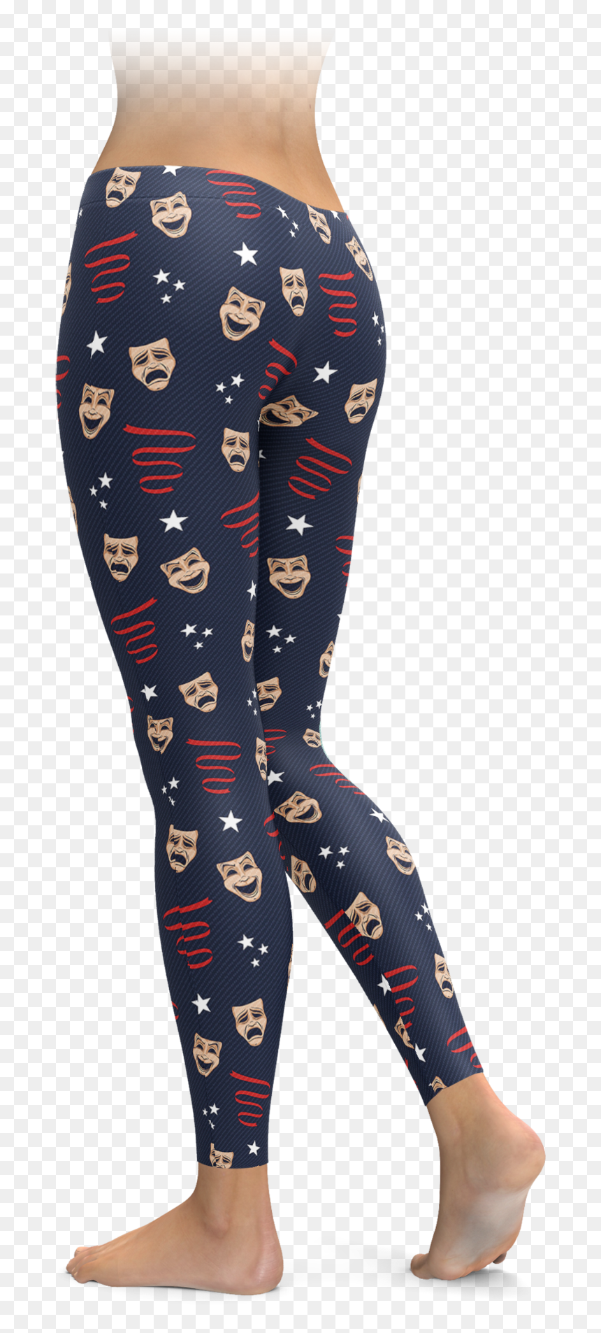 Leggings, HD Png Download - comedy tragedy masks png
