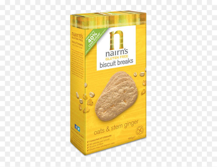 Oats & Stem Ginger - Nairns Ginger Biscuits, HD Png Download - tostones png