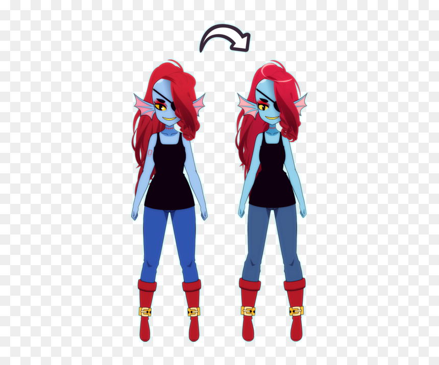 Cartoon, HD Png Download - undertale undyne png