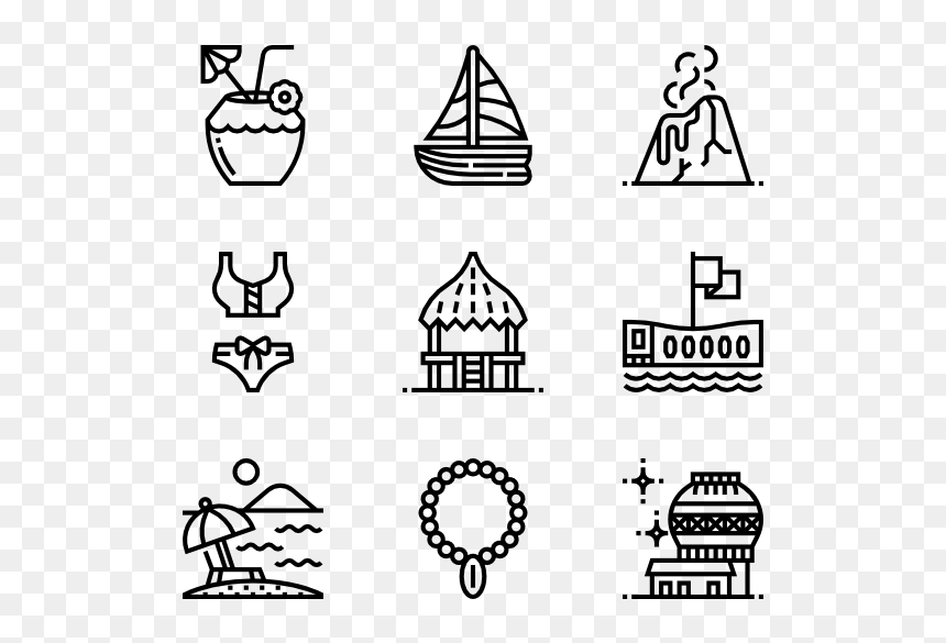 Hawaii, HD Png Download - black building icon png