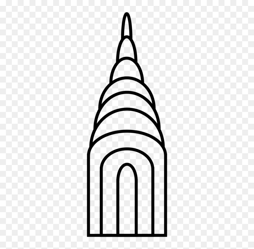 Line Art, HD Png Download - black building icon png