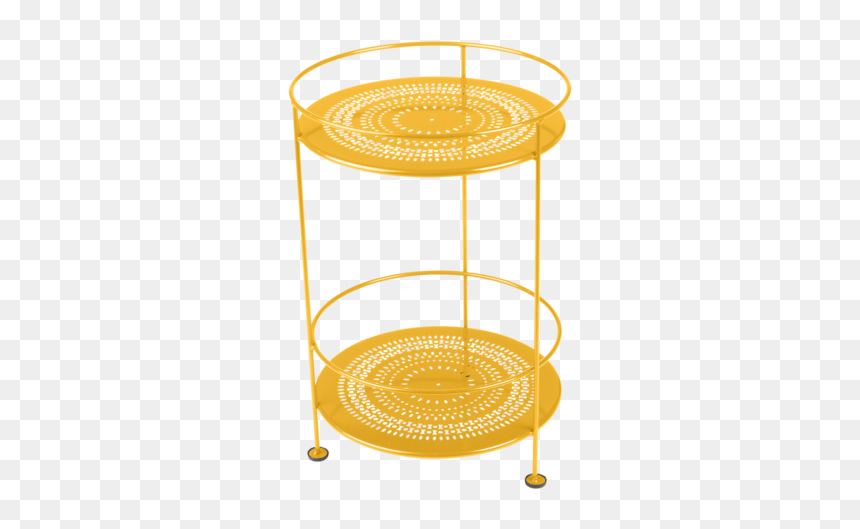 Gueridon Metal Jaune - Fermob Guinguette, HD Png Download - perforated metal png