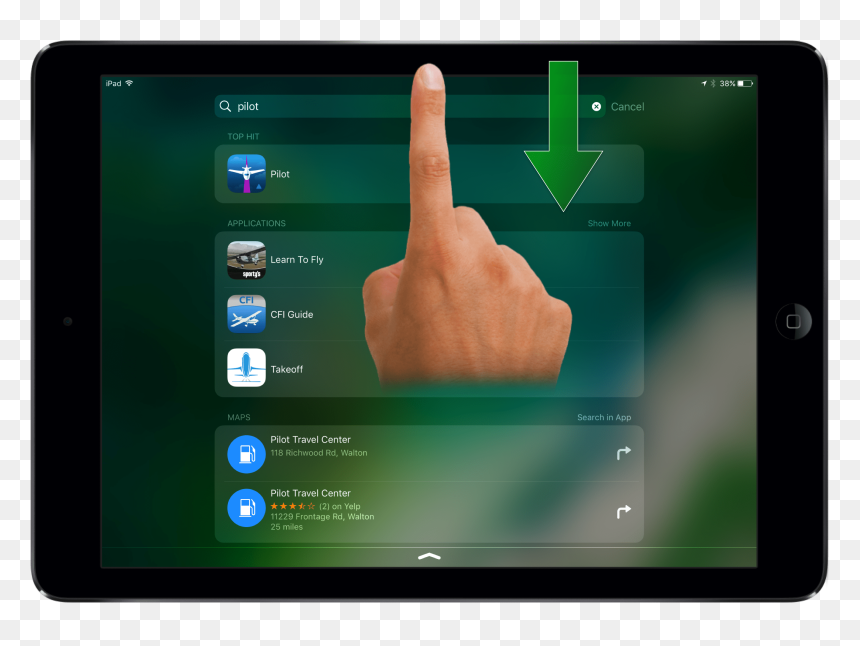 Searchios - Tablet Computer, HD Png Download - swipe up png