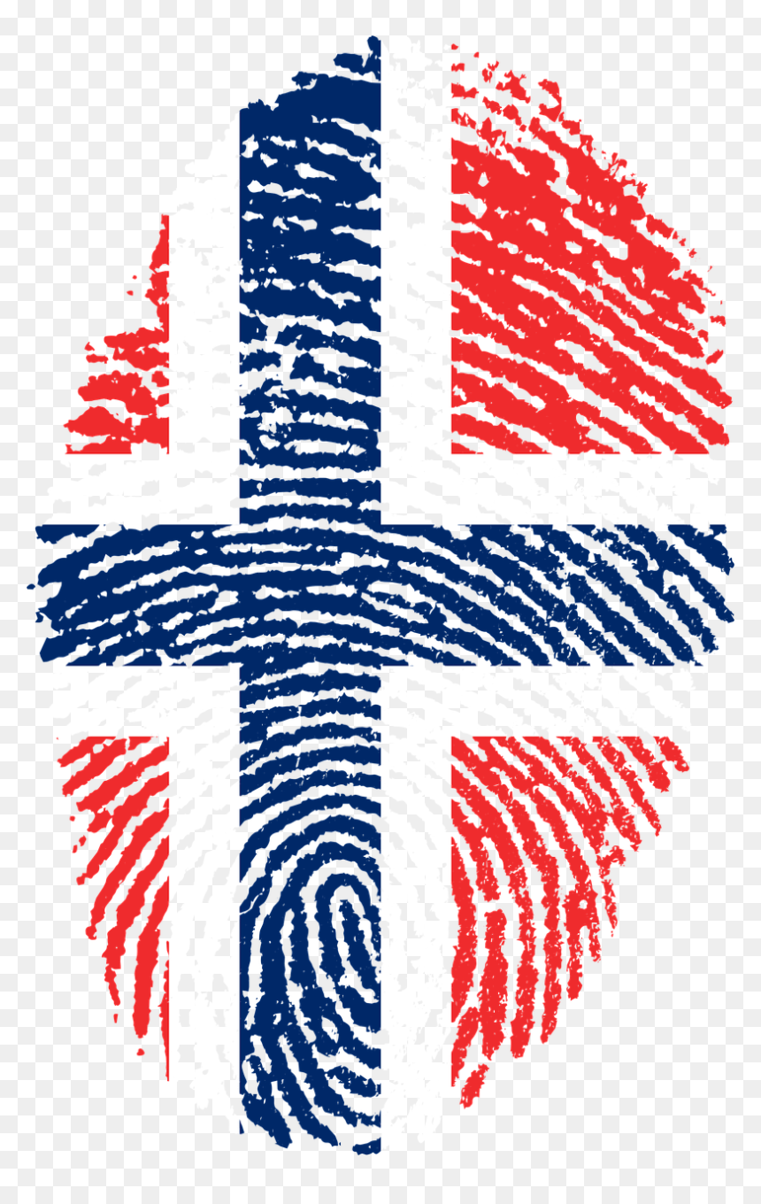 Iceland Flag, Norway Flag, Norway Tattoo, Cheap Travel, - Norway Flag Fingerprint, HD Png Download - trinidad flag png