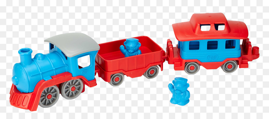 Transparent Toy Trains Clipart - Green Toys Train, HD Png Download - toy train png