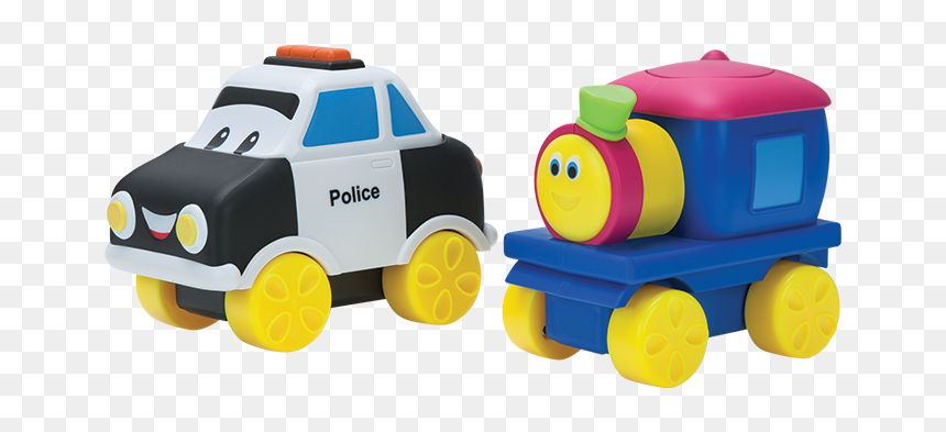 Bob The Train Police Car Toy Figure - Bob The Train Png, Transparent Png - toy train png